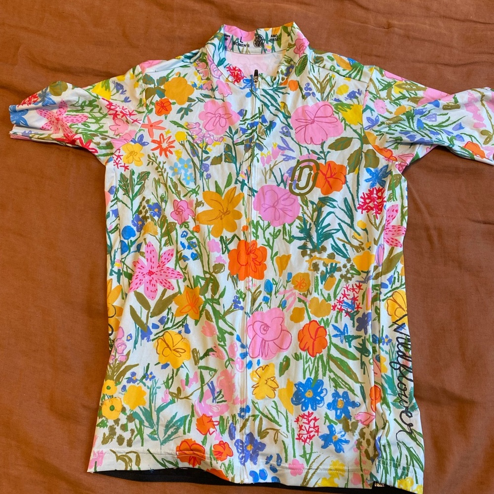 Ostroy women’s cycling jersey wildflower